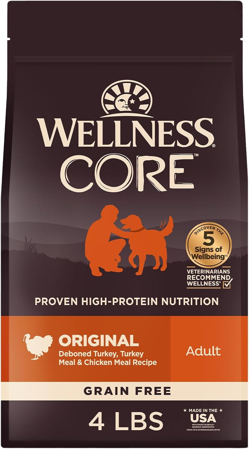 Wellness CORE Grain-Free Turkey & Chicken Dry Dog Food 1.8kg [x2]