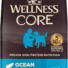 Wellness CORE Grain-Free Dry Dog Food, Ocean Whitefish, Herring & Salmon, 1.8kg [x2]