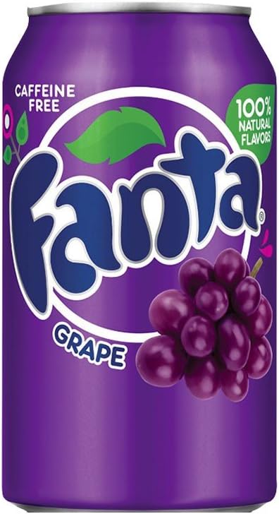 Fanta Grape Soda Can, 12 x 355mL [x3]
