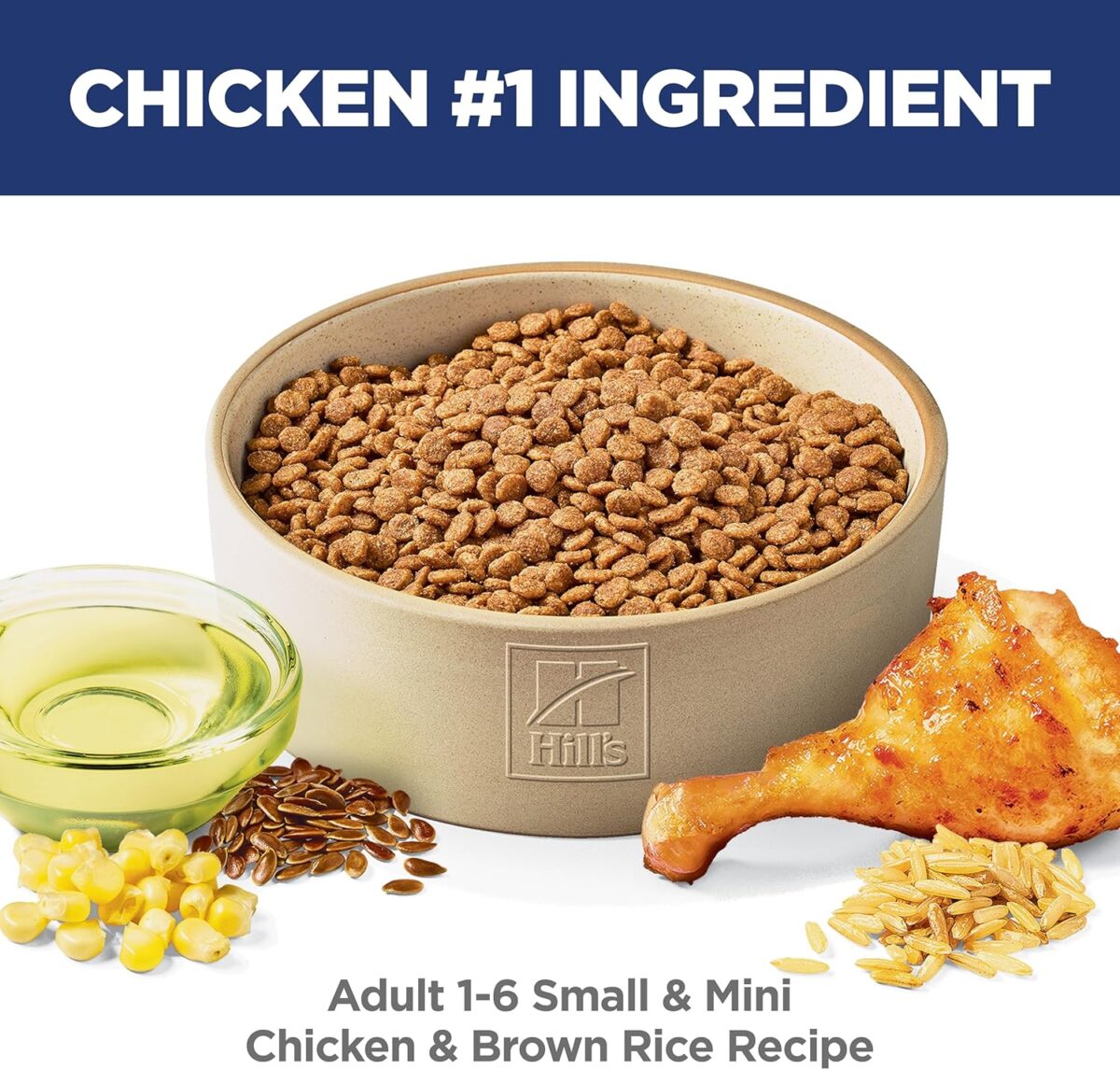 B003CL6Q84_img_3 Hill's Science Diet Adult Small Paws Chicken Meal, Barley & Brown Rice Dry Dog Food 7.03kg