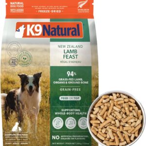K9 Natural - Grain Free Freeze Dried Dog Food - Lamb, 500g [x2]