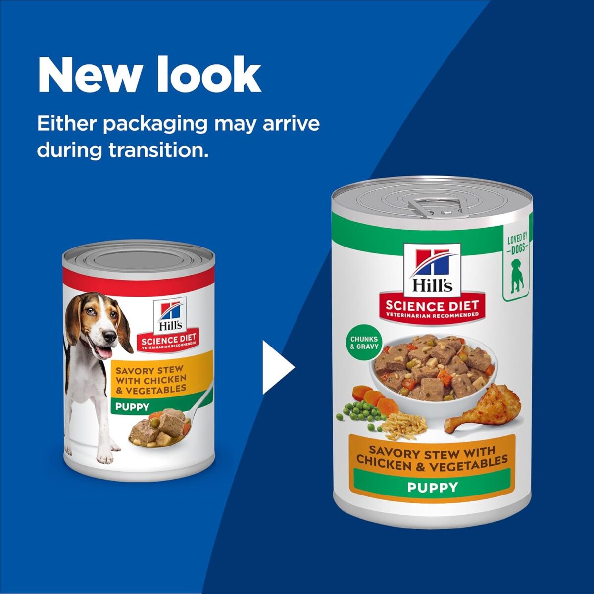 B006HKAXUO_img_2 Hill's Science Diet Puppy Wet Dog Food Savory Stew with Chicken and Vegetables, 12 Pack