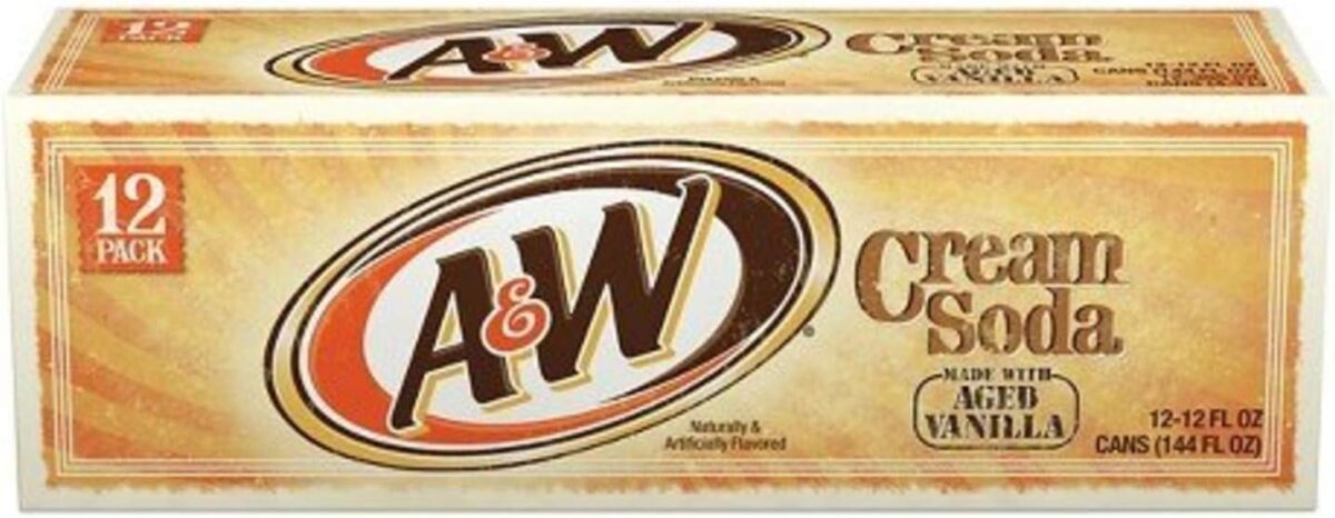 A&W Creme Soda Pack of 12 [x2]