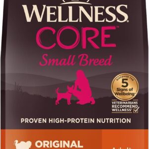 Wellness CORE Small Breed Grain-Free Turkey & Chicken Dry Dog Food 1.8kg [x2]