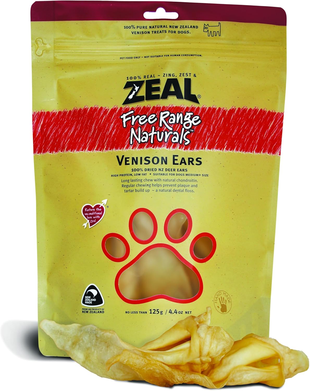 Zeal Pet Food Dry Dog Food, 125 Grams [x4]