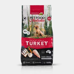 Pet Food Australia Adult Turkey & Hemp Seed Oil Grain Free Dry Dog Food 4kg [x2]