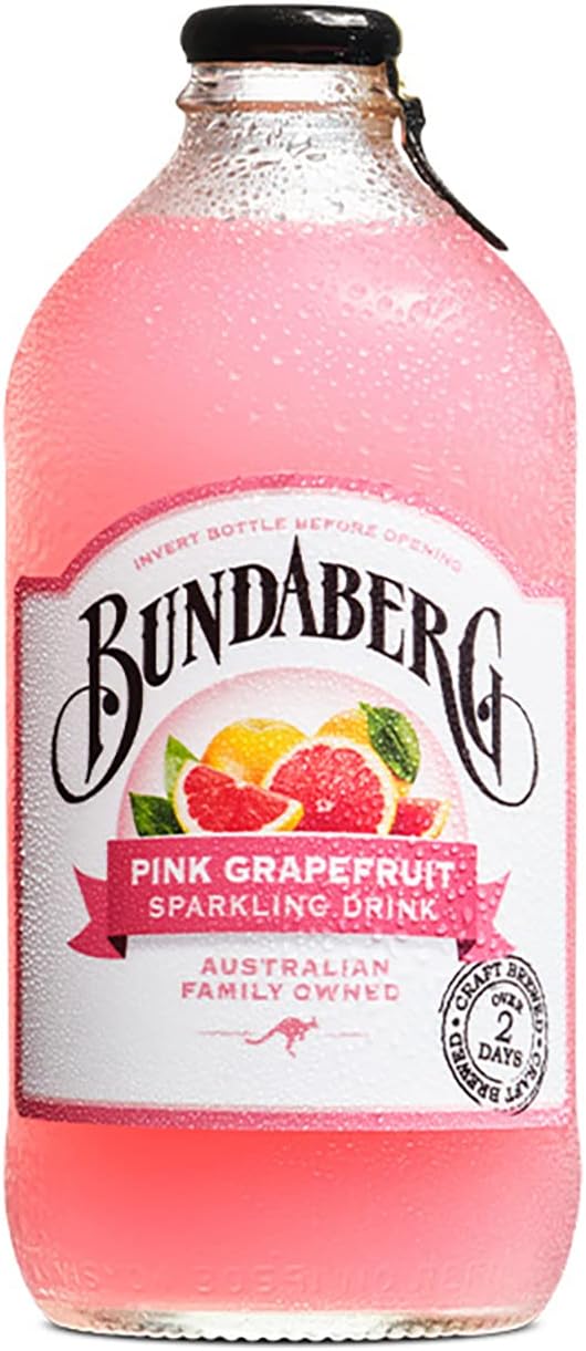 Bundaberg Pink Grapefruit Sparkling Drink 12 x 375mL [x2]