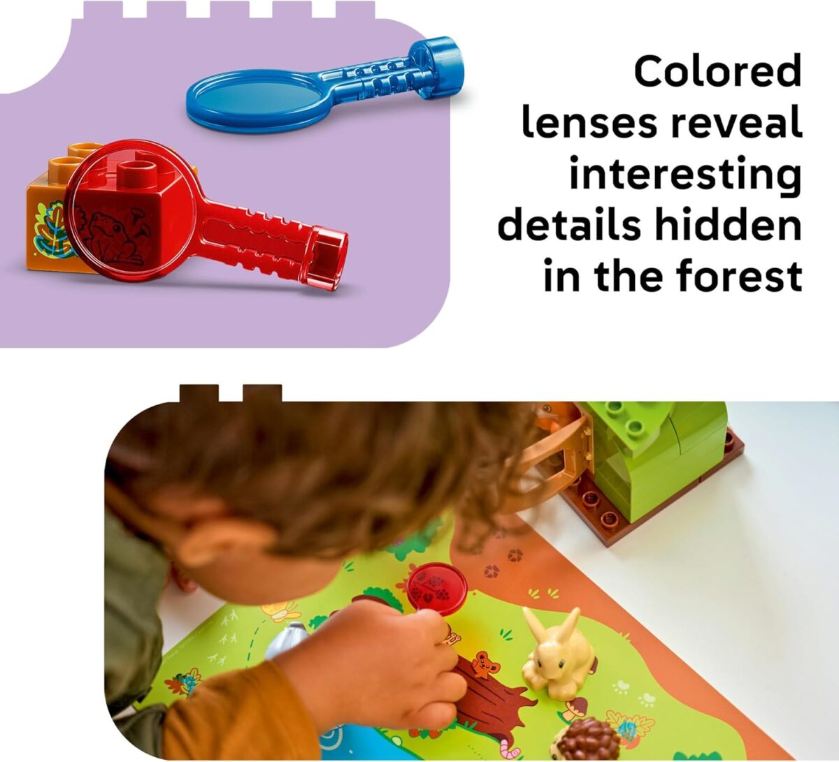 LEGO® DUPLO® Discovery Forest with Wild Animals 10480 Building Set for Toddlers with Play Mat – with a Hedgehog, Duck, Squirrel, Rabbit, Bird and Fox Figures - Playset Idea for Boys and Girls Aged 3+ LEGO® DUPLO® Discovery Forest with Wild Animals 10480 Building Set for Toddlers with Play Mat – with a Hedgehog, Duck, Squirrel, Rabbit, Bird and Fox Figures - Playset Idea for Boys and Girls Aged 3+