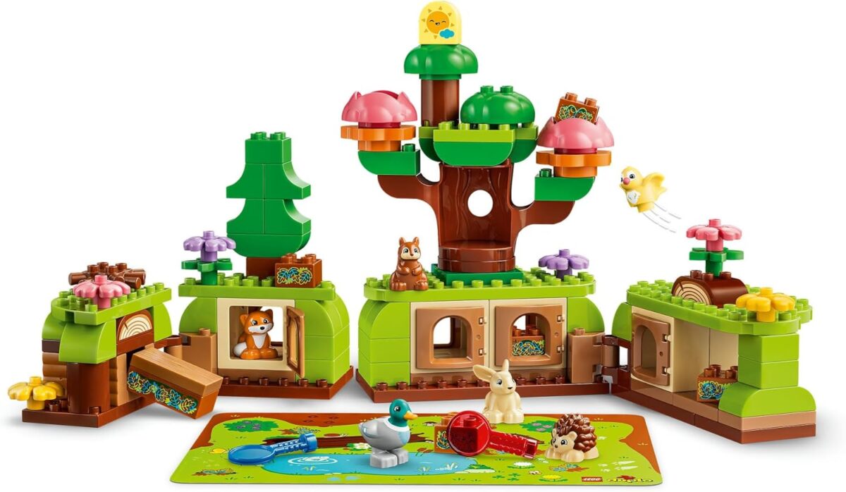 LEGO® DUPLO® Discovery Forest with Wild Animals 10480 Building Set for Toddlers with Play Mat – with a Hedgehog, Duck, Squirrel, Rabbit, Bird and Fox Figures - Playset Idea for Boys and Girls Aged 3+ LEGO® DUPLO® Discovery Forest with Wild Animals 10480 Building Set for Toddlers with Play Mat – with a Hedgehog, Duck, Squirrel, Rabbit, Bird and Fox Figures - Playset Idea for Boys and Girls Aged 3+
