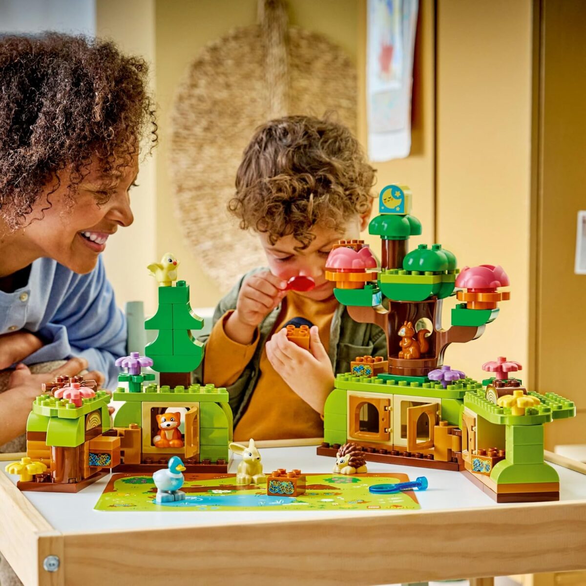 LEGO® DUPLO® Discovery Forest with Wild Animals 10480 Building Set for Toddlers with Play Mat – with a Hedgehog, Duck, Squirrel, Rabbit, Bird and Fox Figures - Playset Idea for Boys and Girls Aged 3+ LEGO® DUPLO® Discovery Forest with Wild Animals 10480 Building Set for Toddlers with Play Mat – with a Hedgehog, Duck, Squirrel, Rabbit, Bird and Fox Figures - Playset Idea for Boys and Girls Aged 3+