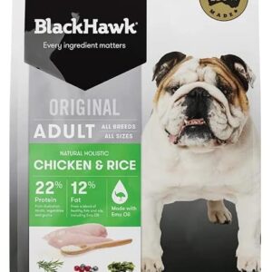 Black Hawk - Dry Dog Adult and Senior Food, Chicken and Rice, 3kg [x2]
