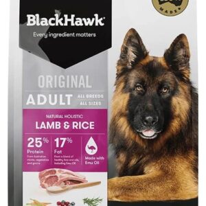 Black Hawk - Adult Dry Dog Food, Lamb and Rice, 3kg [x2]