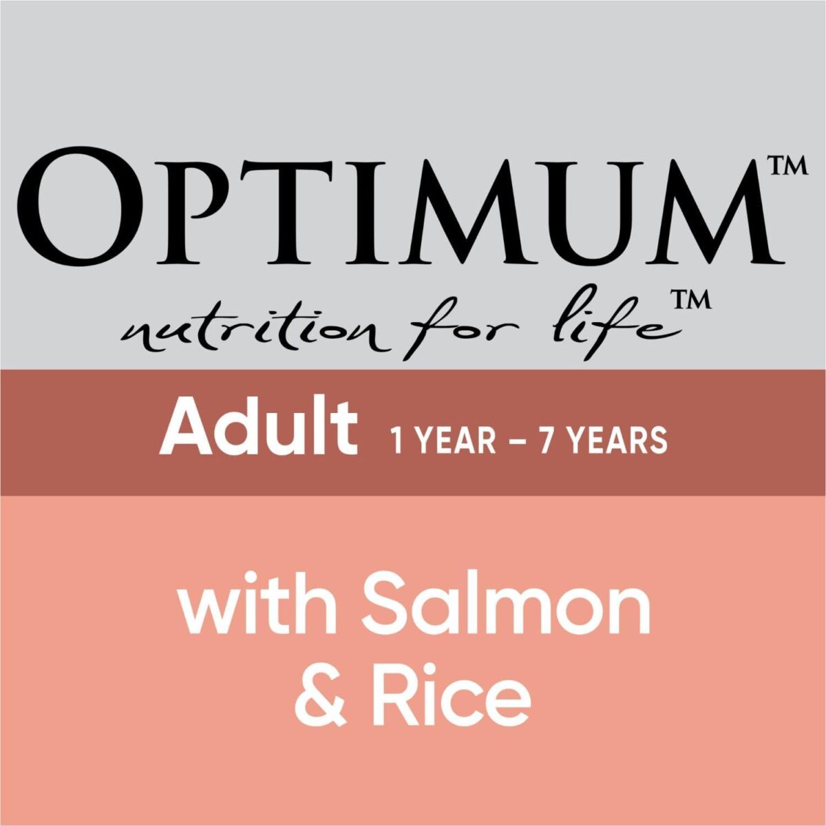 OPTIMUM Salmon and Rice Wet Dog Food, Adult, 100g Tray, 12 Pack [x4]