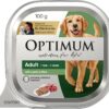 OPTIMUM Adult Wet Dog Food With Lamb & Rice 100g Tray, 12 Pack [x4]