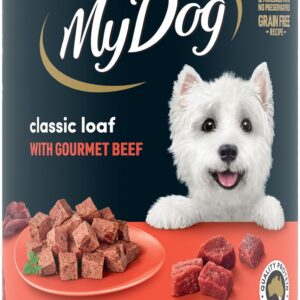 MY DOG Adult Wet Dog Food Gourmet Beef 400g Can, 24 Pack