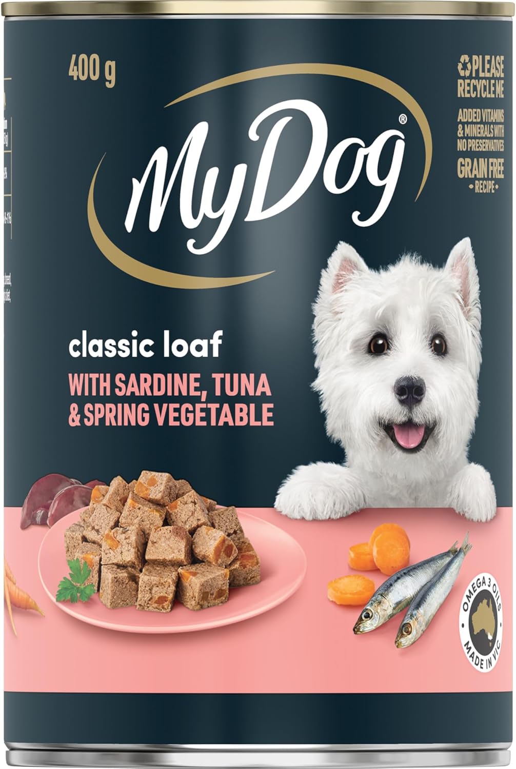 B07G3BZR55_img_12 MY DOG Adult Wet Dog Food Gourmet Beef 400g Can, 24 Pack