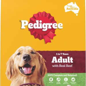 PEDIGREE Adult Dry Dog Food With Real Beef 3kg Bag, 4 Pack [x2]