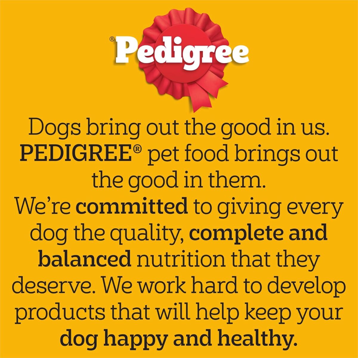 PEDIGREE Adult Dry Dog Food With Real Beef 3kg Bag, 4 Pack [x2]