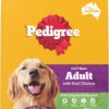PEDIGREE Adult Dry Dog Food With Real Beef 3kg Bag, 4 Pack [x2]