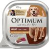OPTIMUM Kangaroo and Veggies Wet Dog Food Tray 100g, 12 Pack [x4]