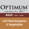 OPTIMUM Kangaroo and Veggies Wet Dog Food Tray 100g, 12 Pack [x4]