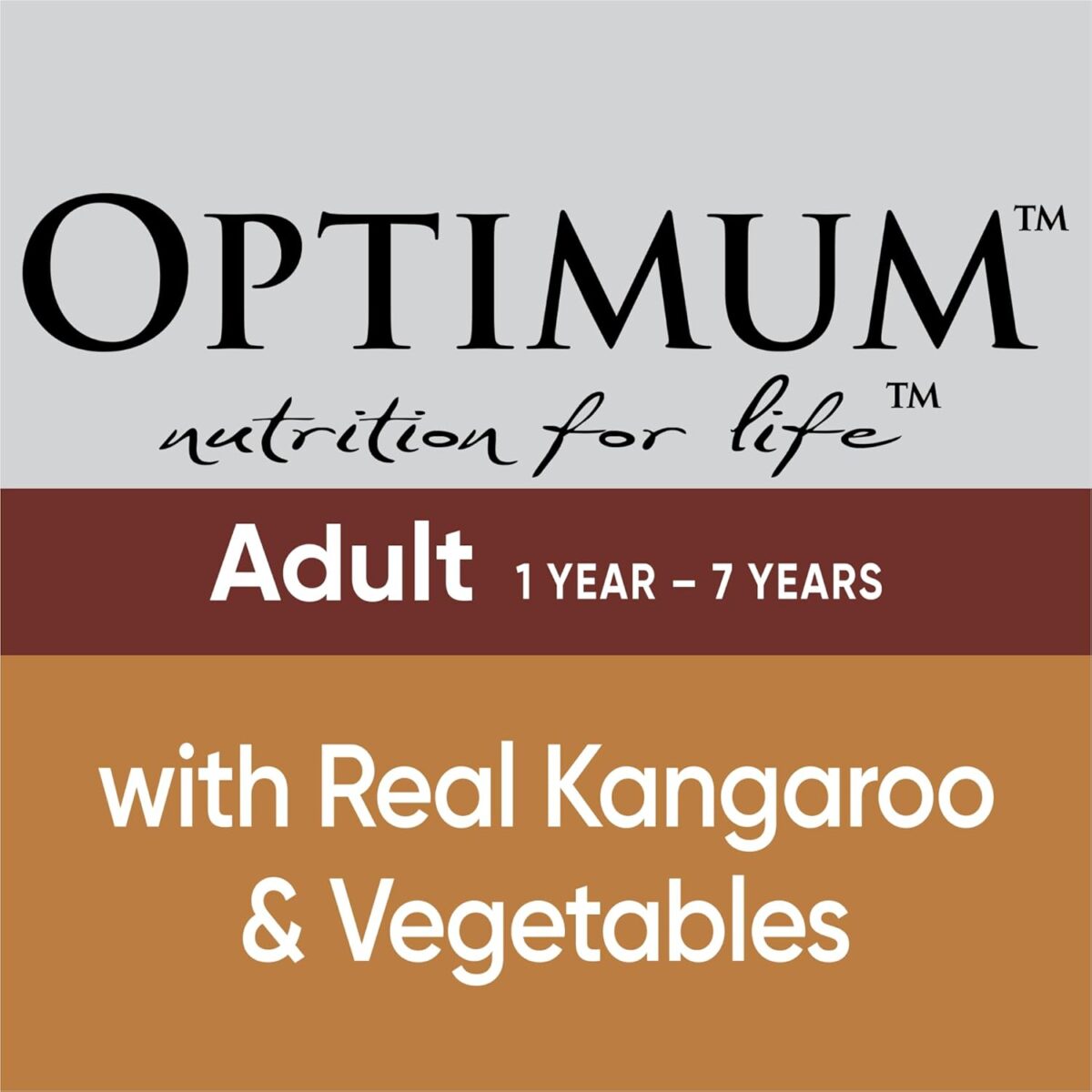 OPTIMUM Kangaroo and Veggies Wet Dog Food Tray 100g, 12 Pack [x4]