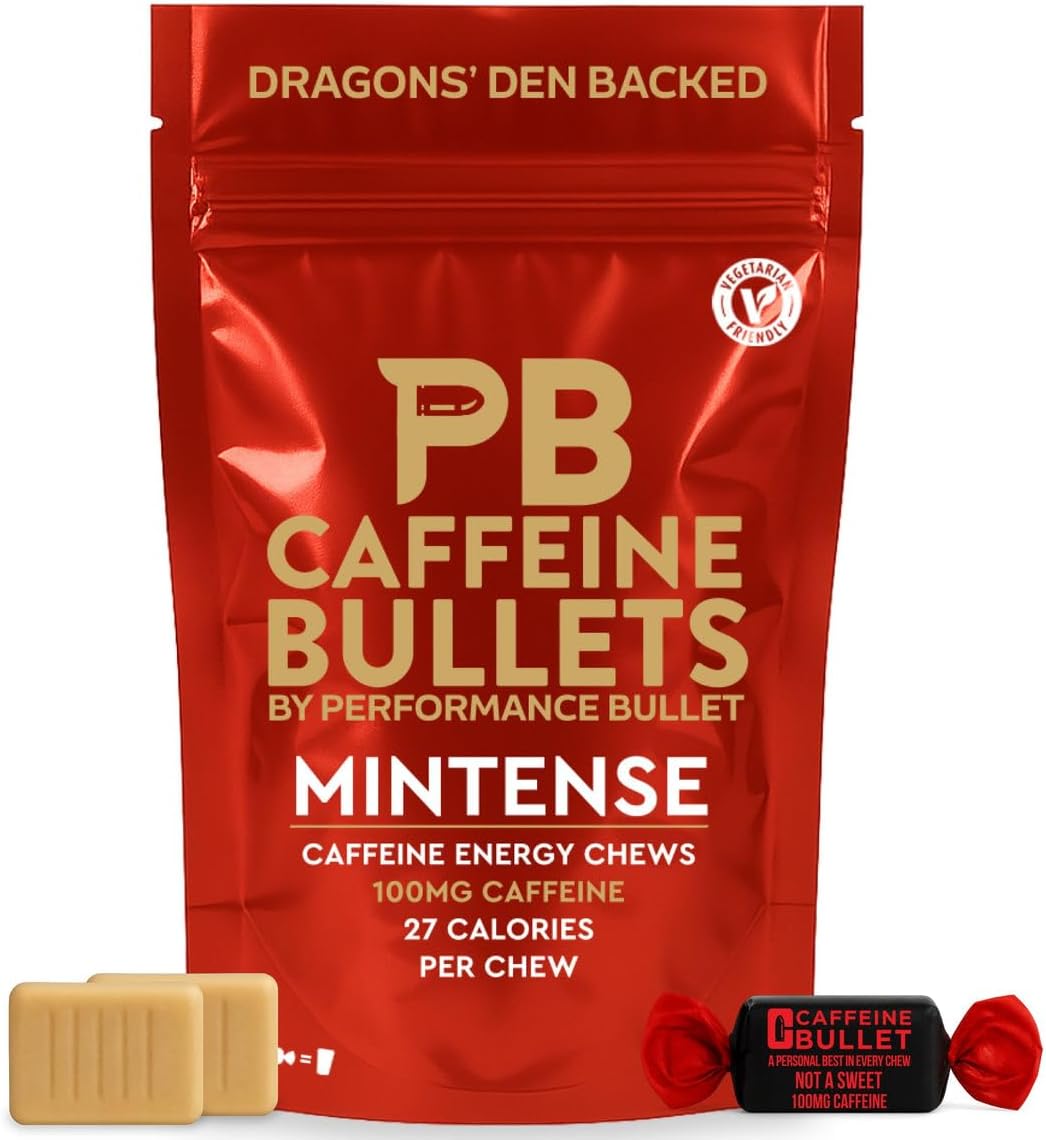 Caffeine Bullet Energy Gels Mint Chews 16 Pack [x3]