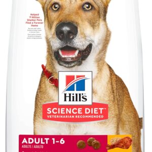 B07GBYZD96_img_1 Hill's Science Diet Adult, Chicken and Barley Recipe, Dry Dog Food, 7.5kg Bag