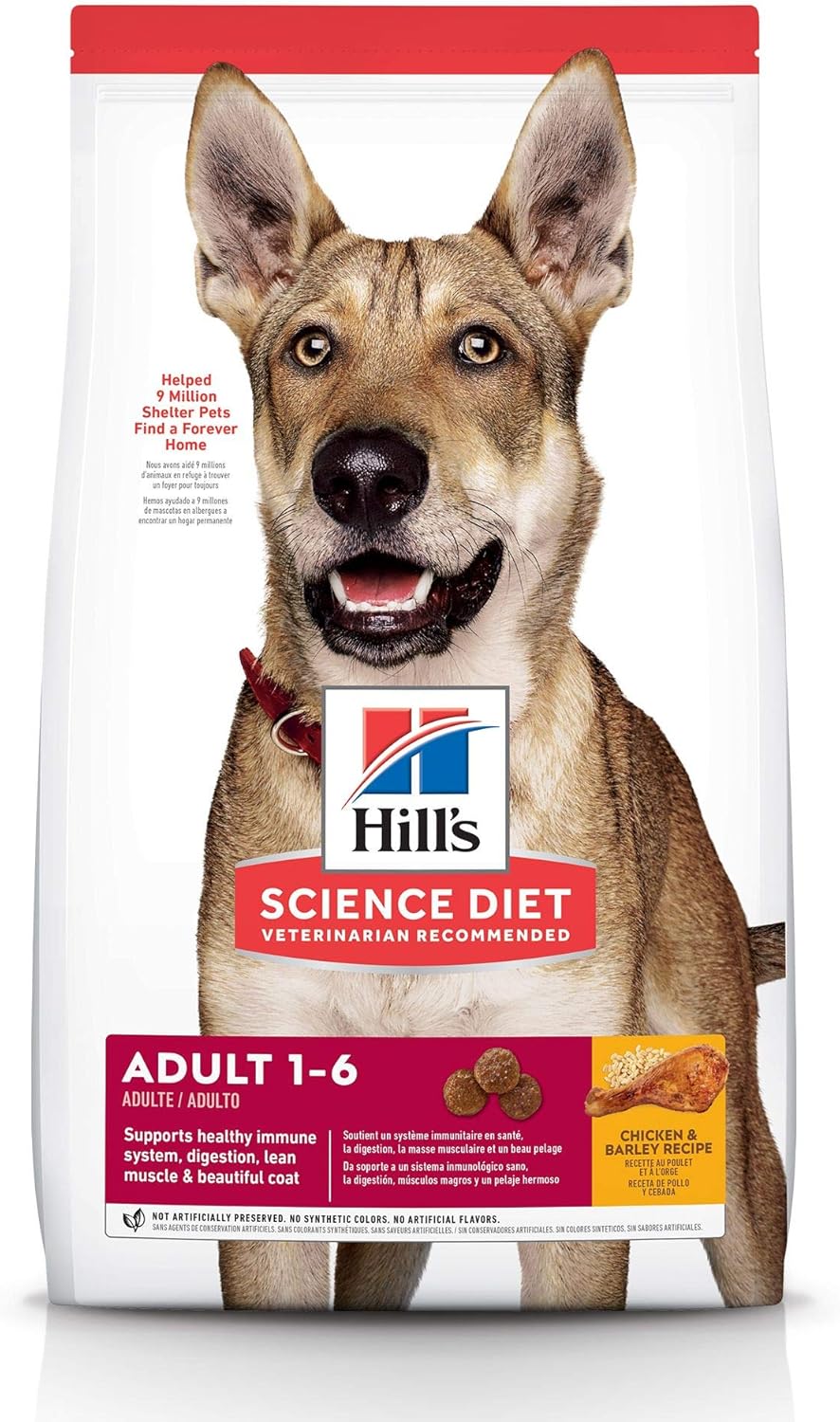 B07GBYZD96_img_6 Hill's Science Diet Adult, Chicken and Barley Recipe, Dry Dog Food, 7.5kg Bag
