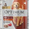 Optimum Adult Dog Wet Can Food with Beef Rice and Egg Natural, 700 g (Pack of 12) [x2]