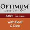 Optimum Adult Dog Wet Can Food with Beef Rice and Egg Natural, 700 g (Pack of 12) [x2]