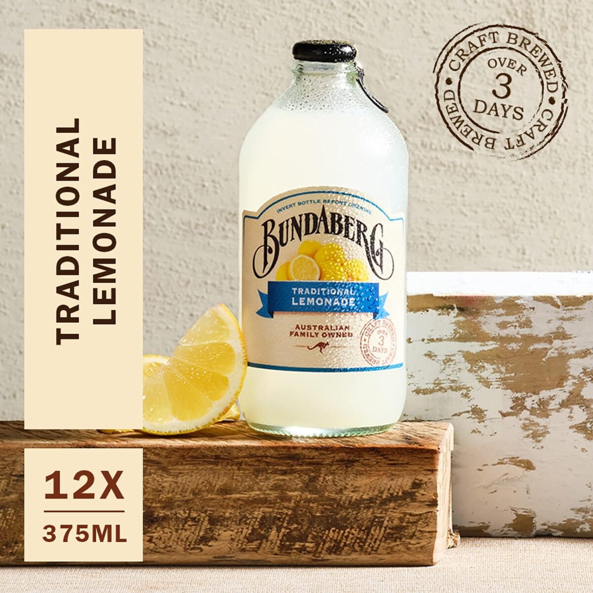 Bundaberg Traditional Lemonade 12 x 375 ml [x4]