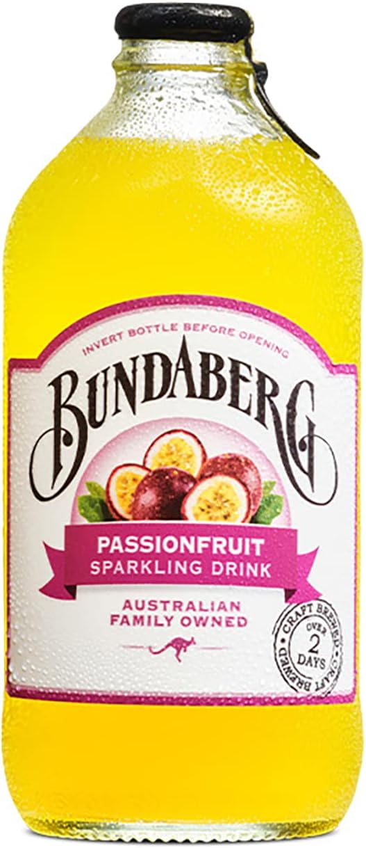 Bundaberg Passionfruit Sparkling Drink 12 x 375mL [x4]