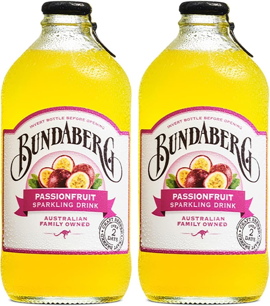 Bundaberg Passionfruit Sparkling Drink 12 x 375mL [x4]