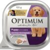 OPTIMUM Chicken and Rice Wet Puppy Food 100g Tray, 12 Pack [x4]