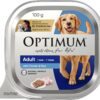 OPTIMUM Chicken and Rice Wet Puppy Food 100g Tray, 12 Pack [x4]