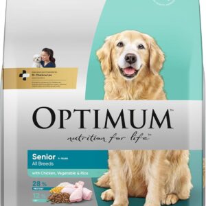 OPTIMUM Senior All Breeds Dry Dog Food with Chicken, Vegetables & Rice 13.7kg Bag
