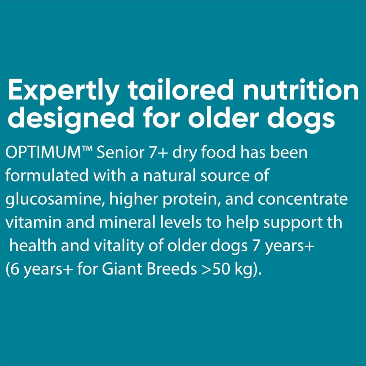 OPTIMUM Senior All Breeds Dry Dog Food with Chicken, Vegetables & Rice 13.7kg Bag
