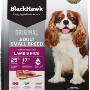 Black Hawk Adult Small Breed Lamb and Rice Dry Dog Food 3 Kg [x2]