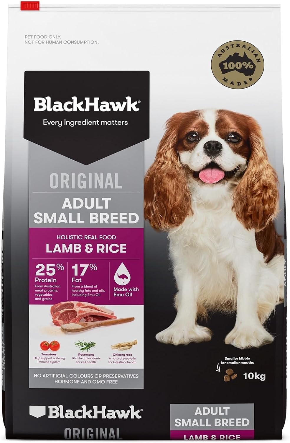 Black Hawk Adult Small Breed Lamb and Rice Dry Dog Food 3 Kg [x2]