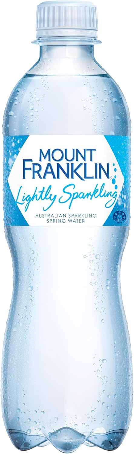 Mount Franklin Lightly Sparkling Water Multipack Bottles 24 x 450mL [x2]
