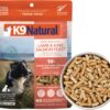 K9 Natural - Grain Free Freeze Dried Dog Food Topper - Lamb & Salmon,100g [x4]
