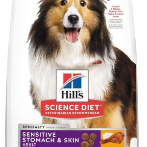 B07PK1WMNH_img_1 Hill's Science Diet Sensitive Stomach And Skin Adult, Chicken Recipe, Dry Dog Food, 12kg Bag