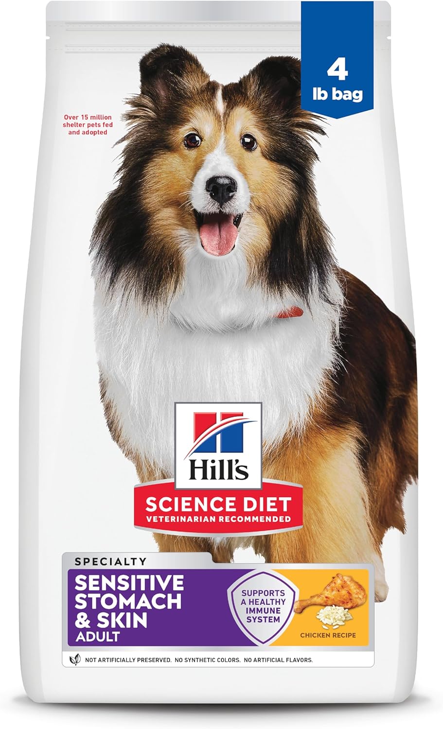 B07PK1WMNH_img_9 Hill's Science Diet Sensitive Stomach And Skin Adult, Chicken Recipe, Dry Dog Food, 12kg Bag