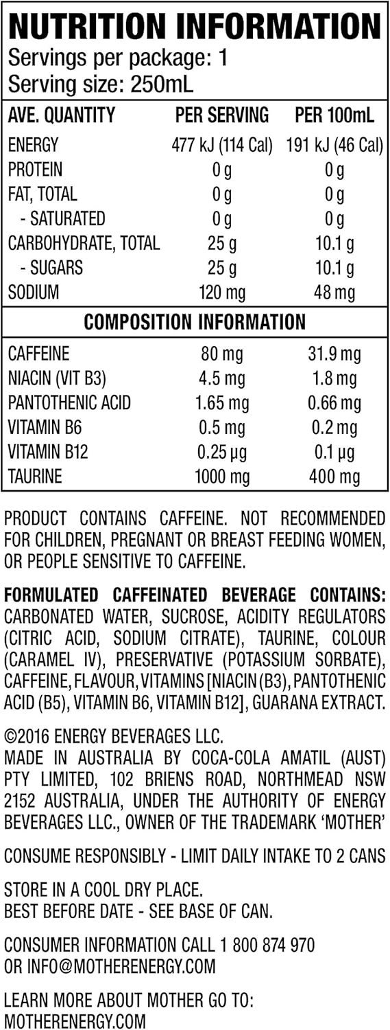 Mother Energy Original 24 x 250ml