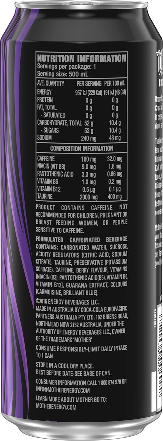 Mother Energy Frosty Berry 24 x 500ml [x2]