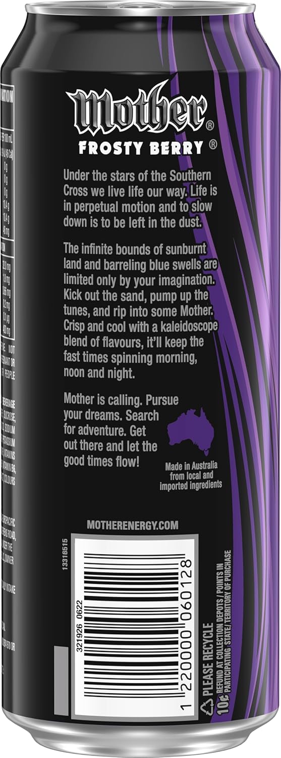 Mother Energy Frosty Berry 24 x 500ml [x2]