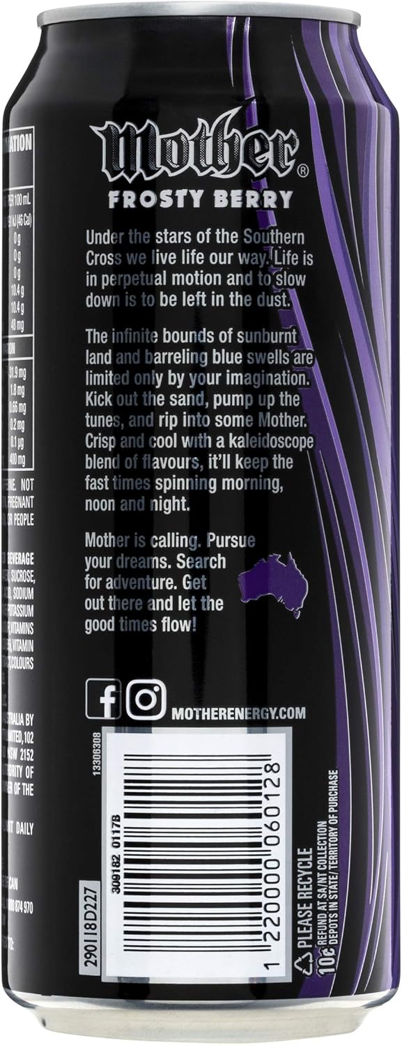 Mother Energy Frosty Berry 24 x 500ml [x2]