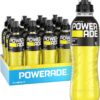 Powerade ION4 Lemon Lime Sports Drink Sipper Cap Multipack Bottles 12 x 600mL [x2]