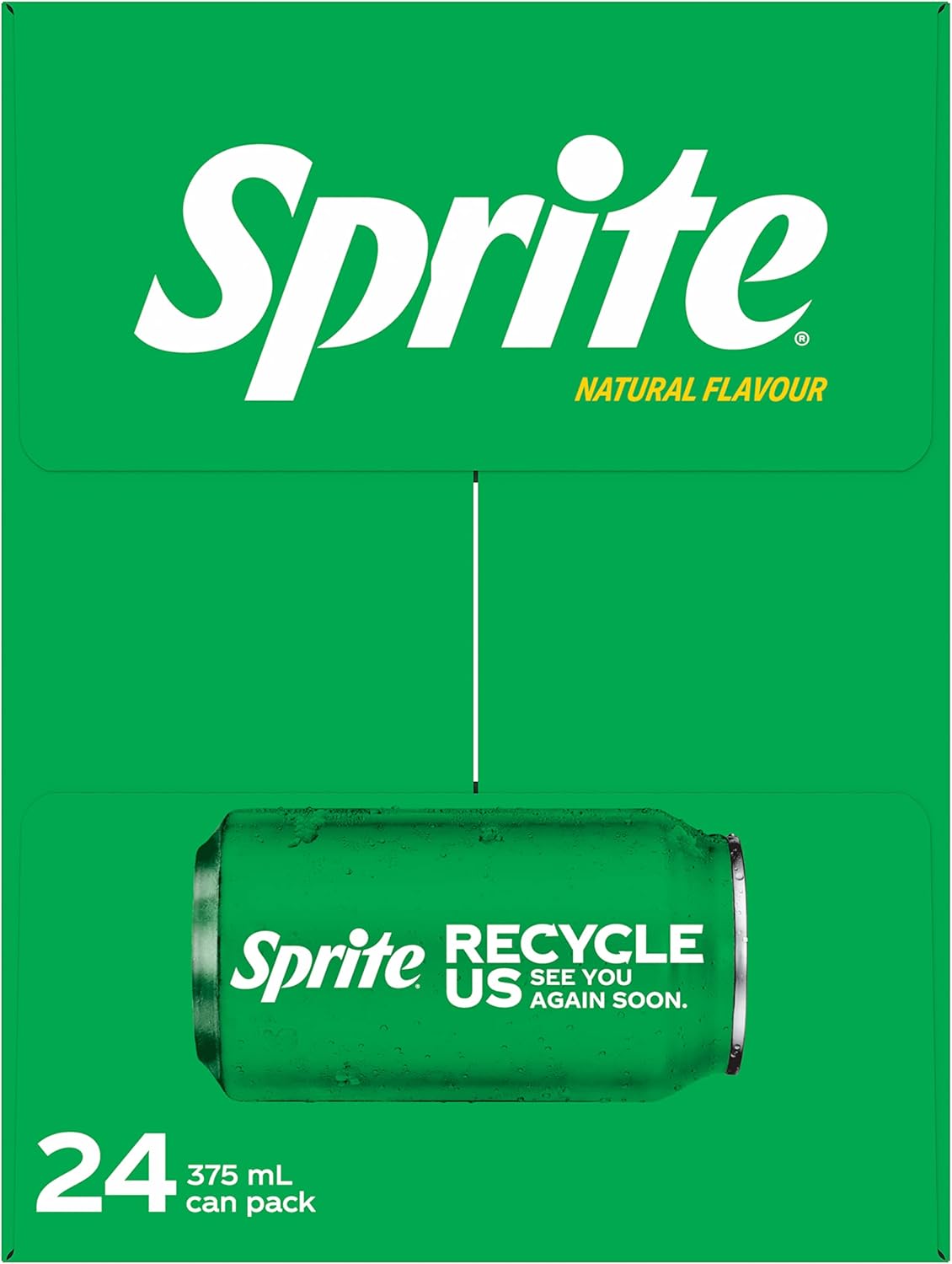 Sprite Lemonade Soft Drink Multipack Cans 24 x 375mL [x3]